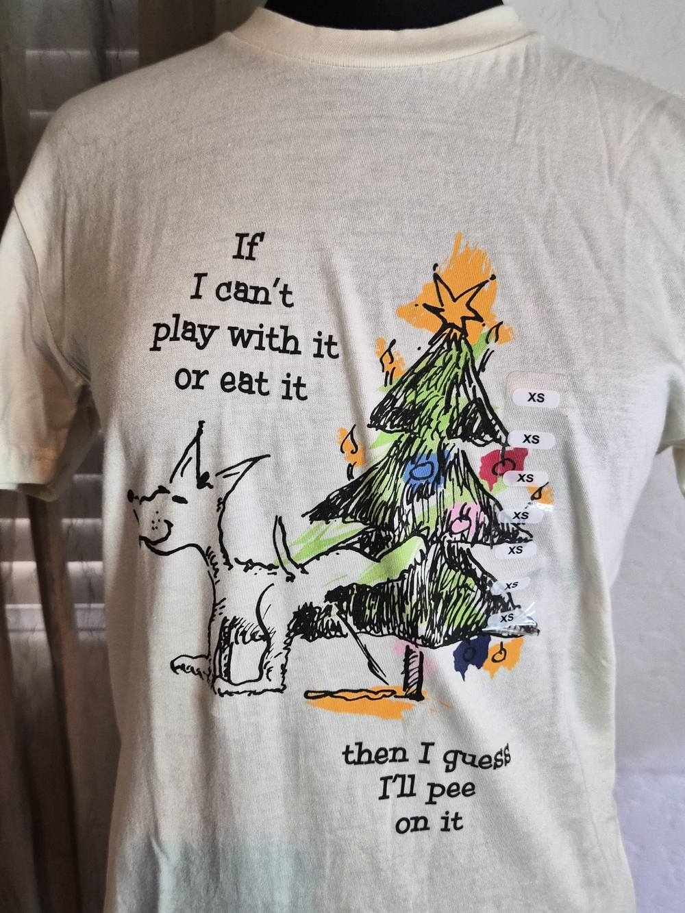 ZAND-NAUGHTY HOLIDAY DOG TEE #0288